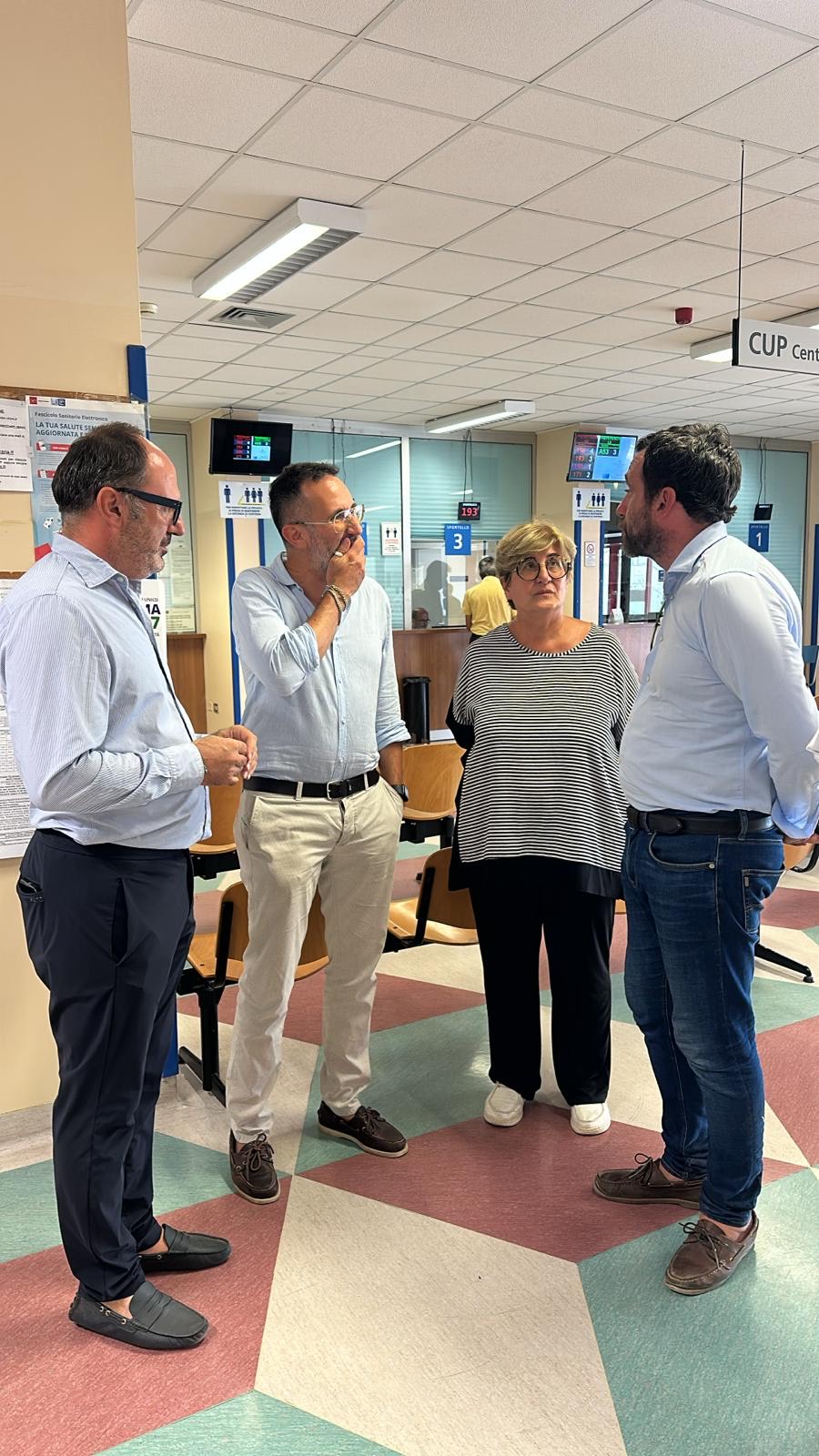 Landi e Tomasi all'ospedale di Cecina 1
